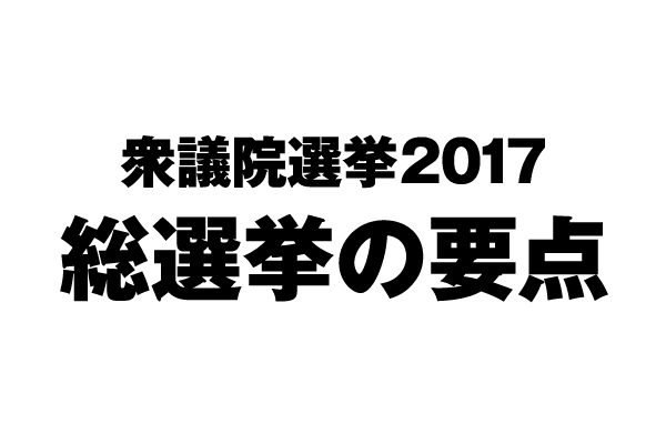 衆議院選挙2017 2分でわかる総選挙の要点